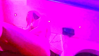 artemisia love's big tits bikinis tease at smoky nightclub