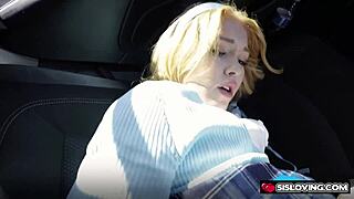 stepsis penelope snaps joshua lewis kinky car fingering behind stepmom