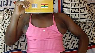 horny ghanaian student gets her tight pussy stretched rough by mature african teacher