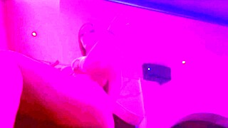 artemisia love's big tits bikinis tease at smoky nightclub