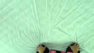 Hot Curvy Milf Poses Sexily In Outfit From Ceiling View!