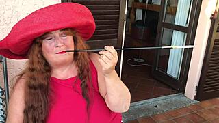 augusta smokes fetish cig with extra long holder like a slut