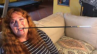 augusta smokes fetish cig with extra long holder like a slut