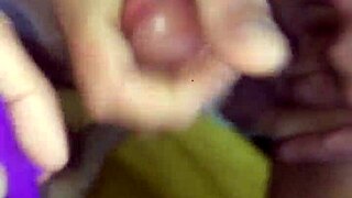 whoa that cumshot hits different on horny brunette milf wife!