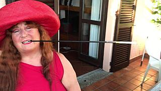 augusta smokes fetish cig with extra long holder like a slut