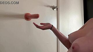 italian milf artemisia love rides dildo in hot solo handjob session
