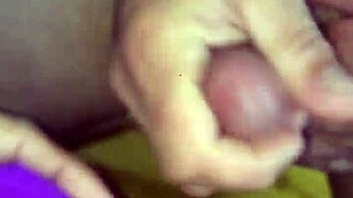 whoa that cumshot hits different on horny brunette milf wife!