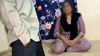 Landlady's Daughter Pays Rent with Hot Desi Fuck While Daddy Watches in Hindi Moans!
