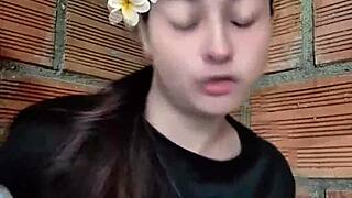 naughty colombian bride bunny masturbates dildo bus ride latex