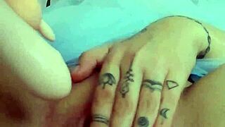 hey cute milf masturbates solo with vibrator right to orgasm!