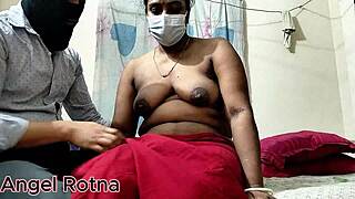 Desi Student Maid Fucks Teacher's Huge Cock in Bedroom for First-Time Orgasm Ride