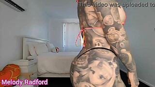 Pretty homemade mature bimbo squeezes huge fake tits into sheer bikini?