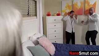 Big Tit Gilf Stepgranny Threesome Fucks Stepgrandsons Hard