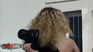 french milf tigra slurps cock while pussy ass gets railed