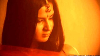 oriental brunette milf dances seductively stripping clothes off