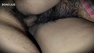 hey daddy, watch this hairy desi milf pussy get shared on our bed?