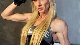 Fitness Cop Slut Squirts on Dildo in Roleplay Domination