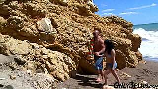 spanish amateurs take beach gangbang with double penetration bukkake blasts