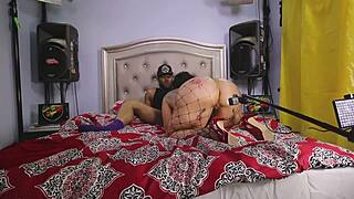 Queen Rogue's Big Tits Milf Pussy Takes Monster Black Cock Backstage Hardcore