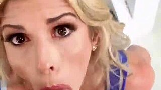 naughty milf gulps cum straight from throbbing cock