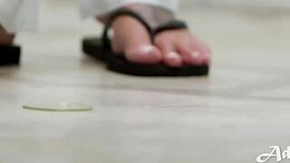 stepson surprises masseuse elizabeth skylar oils up for rough nuru fuck