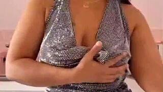 Stepmom leaves I flash kitchen until stepbro fucks tight pussy cums mouth