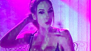 italian milf artemisia love puffs cigarette outdoors seductively