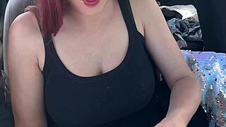 Italian Big Tits Milf Artemisia Love Devours Food Horny In Outdoor Car Fetish!