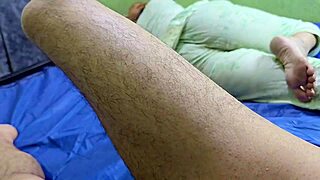 paki stepmom's tight shaved pussy takes stepson's hard thrusts in bedroom