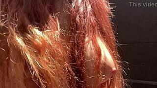 italian artemisia love bounces huge natural tits outdoor solo