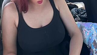 Italian Big Tits Milf Artemisia Love Devours Food Horny In Outdoor Car Fetish!