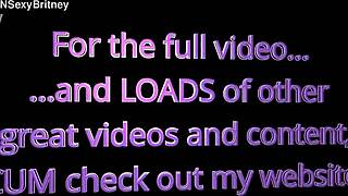 Britney swallows huge loads in cum-in-mouth pov compilation teaser volume 2.