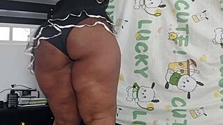 mara the exotic house cleaning milf strips and teases naturally