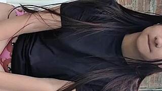 colombian yuliethgomez's hairy saggy tits dildo tease vanishes soon