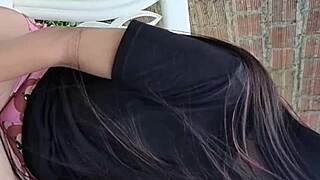 colombian yuliethgomez's hairy saggy tits dildo tease vanishes soon
