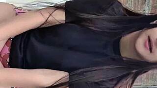 colombian yuliethgomez's hairy saggy tits dildo tease vanishes soon