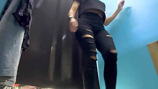 Russian Milf Big Boobs Nipples Exposed Changing In Dressing Room Spy Cam
