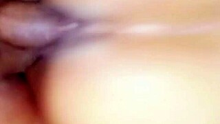 Pounding mature big ass housewife bent over doggystyle with creampie finish