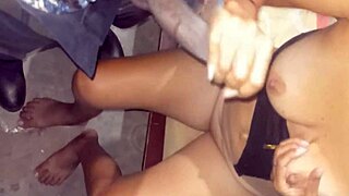 wife lives out cop fantasy fucking hard until explosive orgasm rush