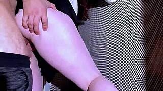 today i surprised my stepson wearing skirt no panties he fucked me standing then came on my white tits