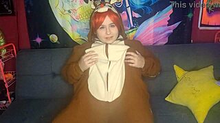Fat BBW Milf Lunalust Reindeer Rips Clothes Teasing Big Tits!