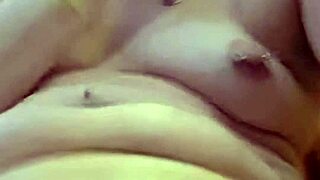 Dirty wife squirts wildly three times while fingering her juicy shaved pussy on video call