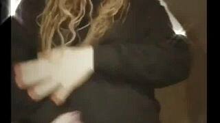 Dancing And Shaking Ass In Funky Ex-BF's Hoodie