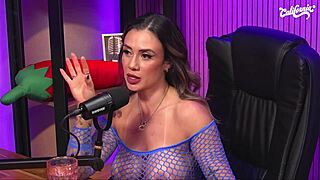 Big tits blonde and redhead dommes bare asses in studio
