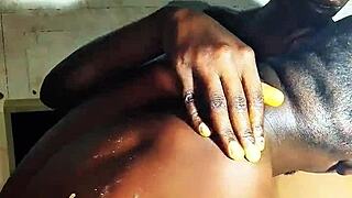 couple dances into standing bbc ride juicy ebony milf pussy