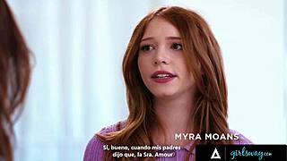 petite redhead myra moans seduces busty neighbor chloe scissoring