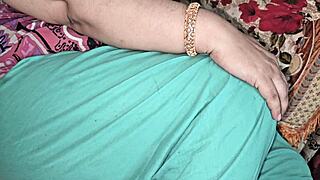 Chachi's hairy anal gape with big desi cock
