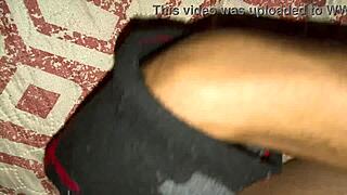close up on mature amateur's tasty tight ass action