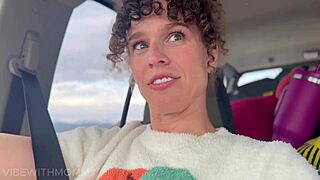 Stepmom's Backseat Booty Ride Shifts Gears Creampies Family Car