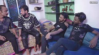 Desi Russian Bhabhi Gangbanged by All Friends